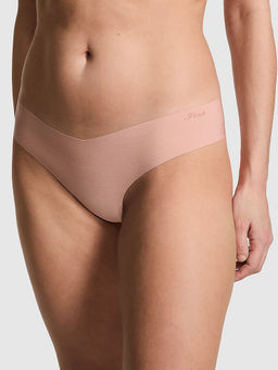 Victoria's Secret - PINK No-Show Thong Panty Beige