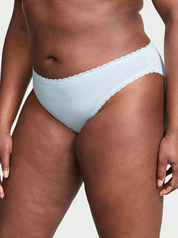 Victoria's Secret - The Lacie Lace-Waist Bikini Panty Blue