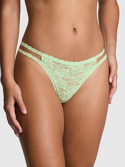 Victoria's Secret - PINK Wink Strappy Thong Panty Green
