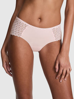 Victoria's Secret - PINK No-Show Heart Lace Cheeky Panty Pink