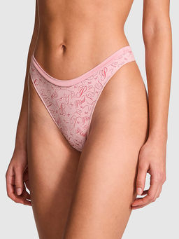 Victoria's Secret - PINK Seamless High-Leg Thong Panty Pink