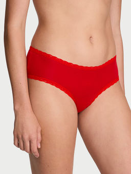 Victoria's Secret - The Lacie Cotton Lace-Waist Cheeky Panty Red