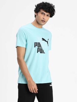 Puma - Graphic Mens Regular Fit Blue T-Shirt