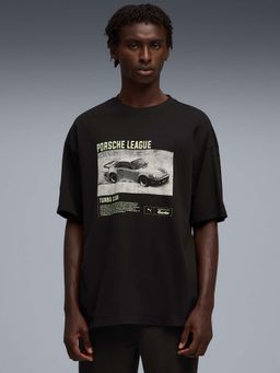 Puma - Porsche Legacy Mens Oversized Fit Graphic Black T-Shirt