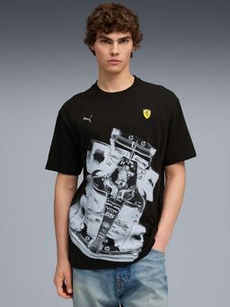Puma - Scuderia Ferrari Mens Premium Black T-Shirt