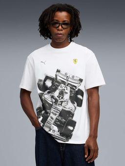 Puma - Scuderia Ferrari Mens Premium White T-Shirt
