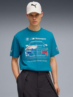 Puma - BMW MMS Mens Relaxed Fit Graphic Blue T-Shirt