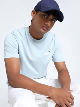 Puma - Essential+ 2 Col Small Logo Blue T-Shirt