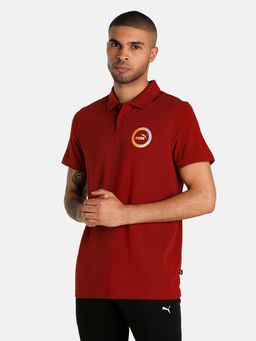 Puma - Mens Rounded Graphic Mens Slim Fit Polo T-Shirt