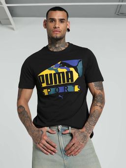 Puma - Sports Mens Black T-Shirt