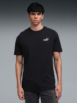 Puma - Mens 2 Colour Small No. 1 Logo Black T-Shirt