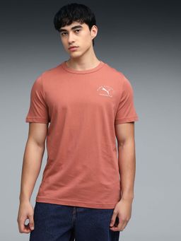 Puma - Class Mens Rust Cotton T-Shirt