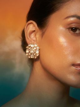 Tussya by Shreya - Marora Statement White Earrings