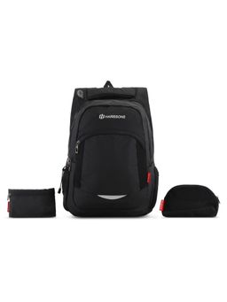Harissons - Xeno Unisex Black Backpack (Set of 4) (M)