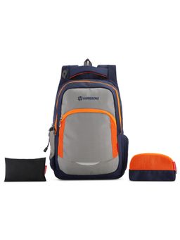 Harissons - Xeno Unisex Navy Blue Backpack (Set of 4) (M)