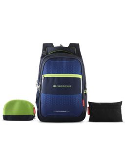 Harissons - Speckle Unisex Navy Blue Backpack (Set of 4) (M)
