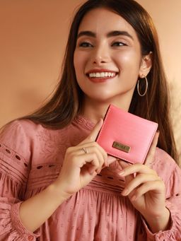 Priyaasi - Peach Ombre Solid Two Fold Wallet
