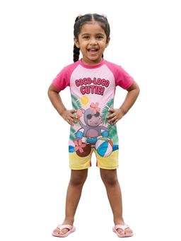 KiddoPanti - Multi-Color Printed Swimsuit