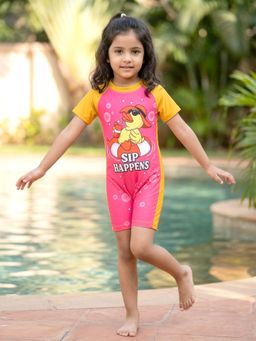KiddoPanti - Multi-Color Printed Swimsuit