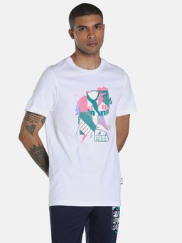 Puma - Fandom Graphic Men White T-shirt