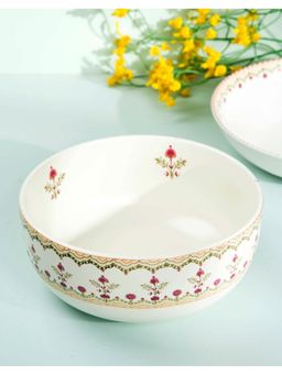 Fabindia - Rukmani Decal Ceramic Serving Bowl