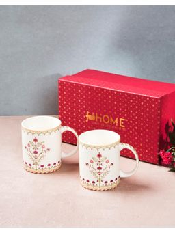 Fabindia - Rukmani Decal Ceramic Mug Set Of 2