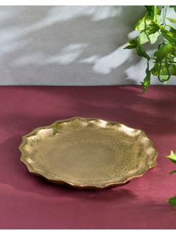 Fabindia - Golden Neeraj Metal Platter