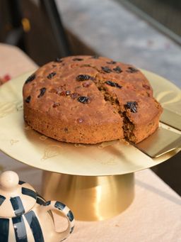 The Confetti Tree - Pure Brass Cake Stand