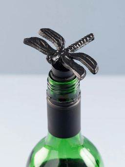 Nestroots - The Dragonfly Bottle Stopper Matte Black