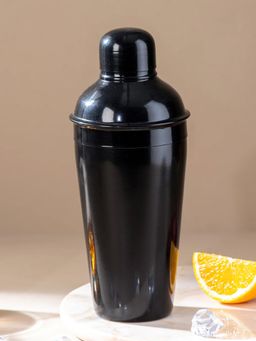 Nestroots - The Unblemished Cocktail / Mocktail Shaker Glossy Black Stainless Steel