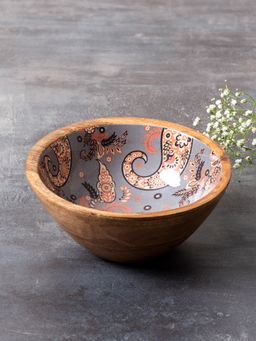 Nestroots - Grey Printed Serving Bowls Set