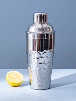 Nestroots - Stylish Silver Hammered Bar Shaker