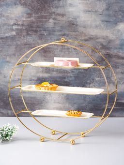 Nestroots - Aura Buffet Organizer - Gold