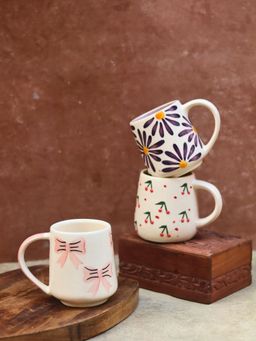 WEAVING HOMES - Set Of 3 Perfect Brew Mugs Capacity 250 Ml