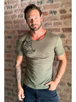 Trendyol - Man Olive T-Shirt