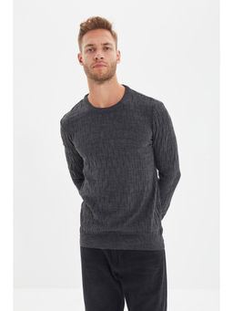 Trendyol - Man Grey Sweater