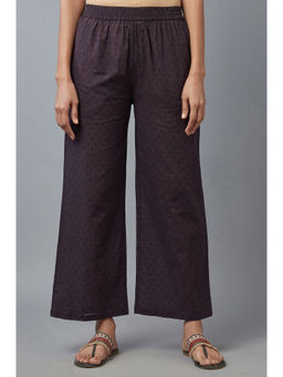 W - Brown Solid Parallel Pant