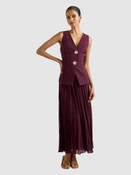 Forever New - Larissa Petite Pleated Vest Maxi