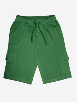 KiddoPanti - Boys Cotton Solid Knit Cargo Shorts
