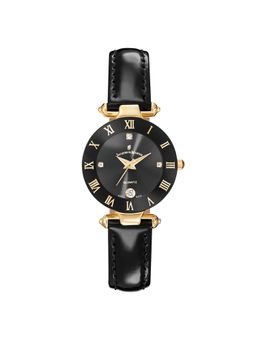Jacques Du Manior - Coupole Classic Swiss Made Analogue Black Round Dial Womens Watch- Rc.30