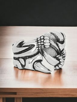 Fabula - Silver Stainless Steel Vintage Gothic Dragon Claw Biker Ring (9)