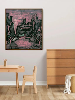 The Art House - Abstract Painting Multicolor (40X30 Inches)