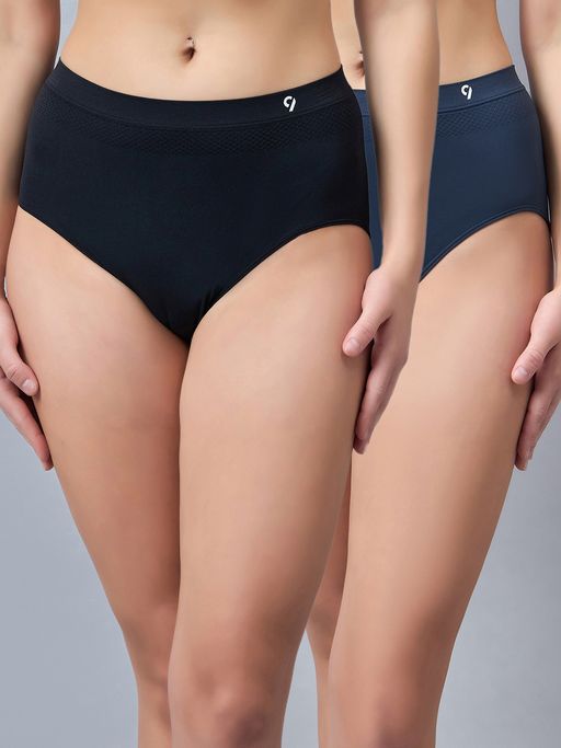 C9 Airwear Women Solid Seamless Hipster Briefs (Pack of 2)
