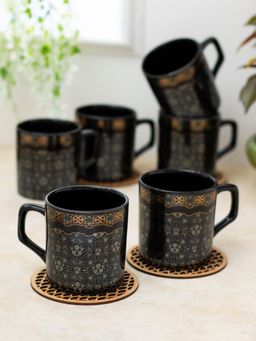 CLAY CRAFT - Fine Ceramic Director Tea & Coffee Cup 220ml Black