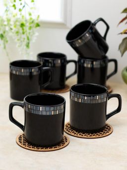 CLAY CRAFT - Fine Ceramic Director Tea & Coffee Cup 220ml Black