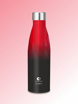 CLAY CRAFT - Vacbott Vacuum Gerald Double Walled 24 Hours Hot & Cold Water Bottle (500ml) Red