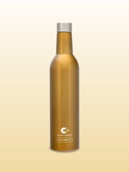 CLAY CRAFT - Vacbott Vacuum Ivy Wine Double Walled 24 Hours Hot & Cold Water Bottle (1000ml) Gold