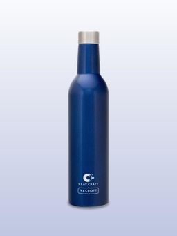 CLAY CRAFT - Vacbott Vacuum Ivy Wine Double Walled 24 Hours Hot & Cold Water Bottle (800ml) Blue