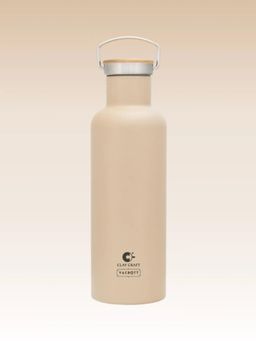 CLAY CRAFT - Vacbott Vacuum Melissa Double Walled 24 Hours Hot & Cold Water Bottle (900ml) Beige