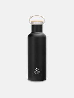 CLAY CRAFT - Vacbott Vacuum Melissa Double Walled 24 Hours Hot & Cold Water Bottle (900ml) Black